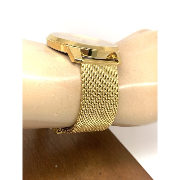 Movado Men's Watch 3600833 Bold Gold Dial Swiss Quartz Steel 42mm Mesh Band - Picture 12 of 14